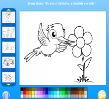 Vamos colorir animais fofos livro de colorir para crianças pequenas jogo  educacional para crianças pinte o cordeiro